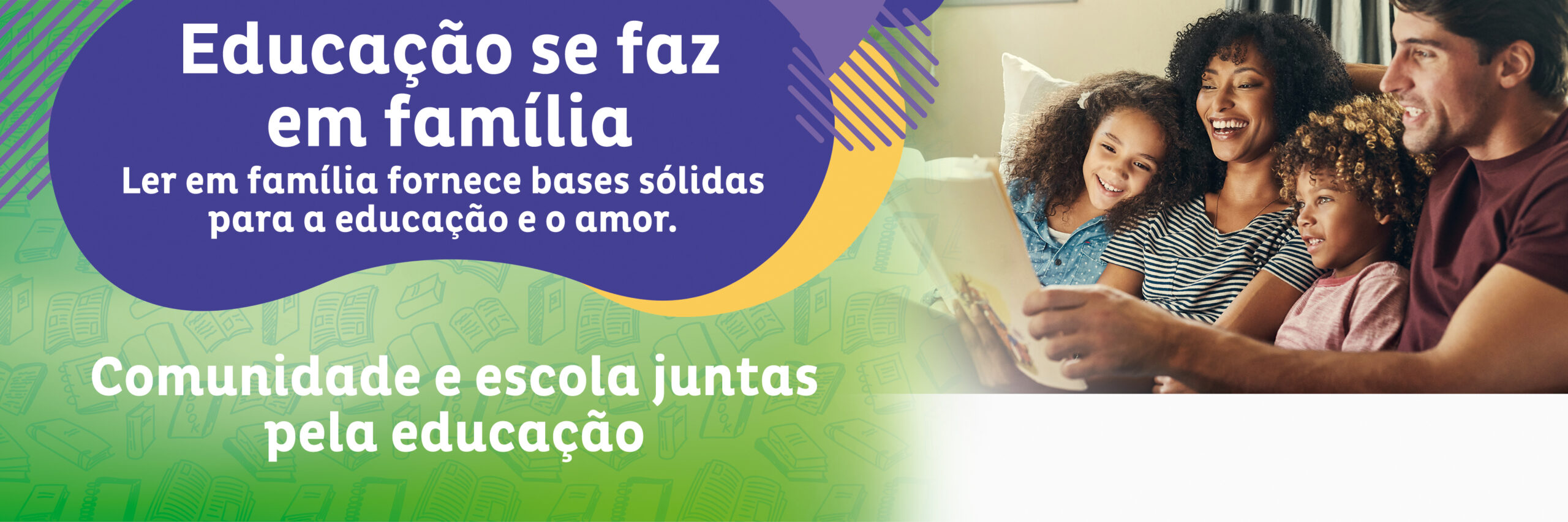 educação se faz em família além dos livros faixa